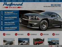 Tablet Screenshot of preferredautosales.biz